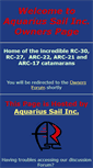 Mobile Screenshot of owners.aquarius-sail.com